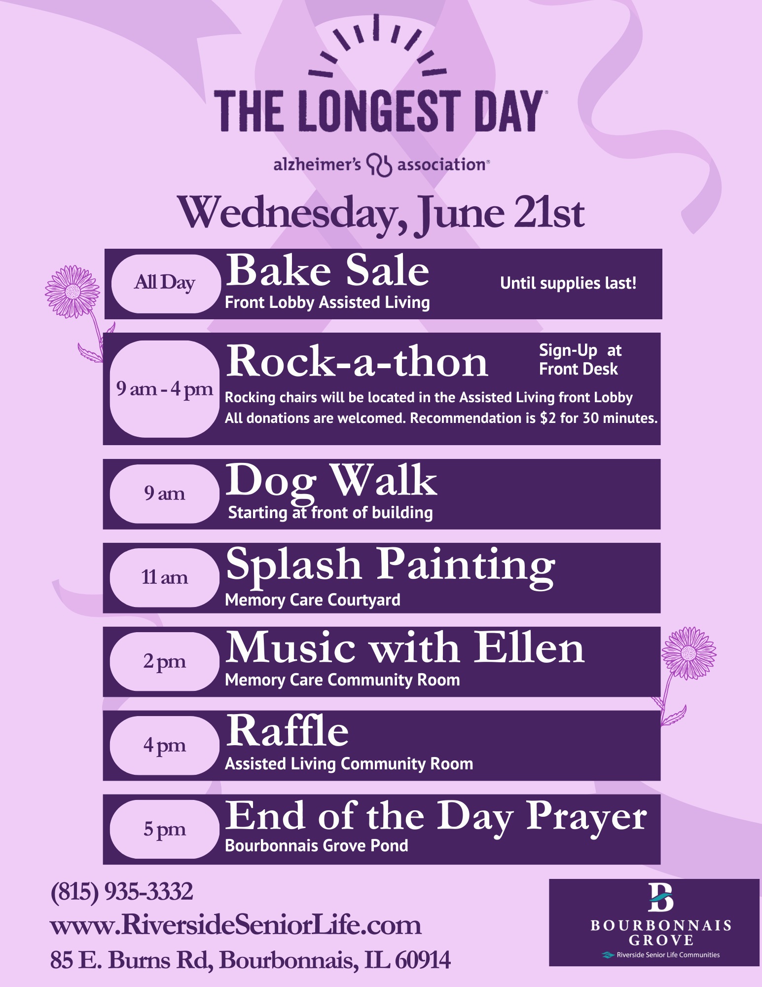 Bourbonnais Grove Longest Day